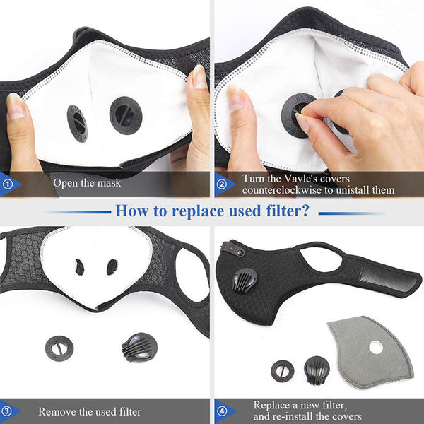 N95 Half Face Mask with Replaceable Filters - STONETOOLS